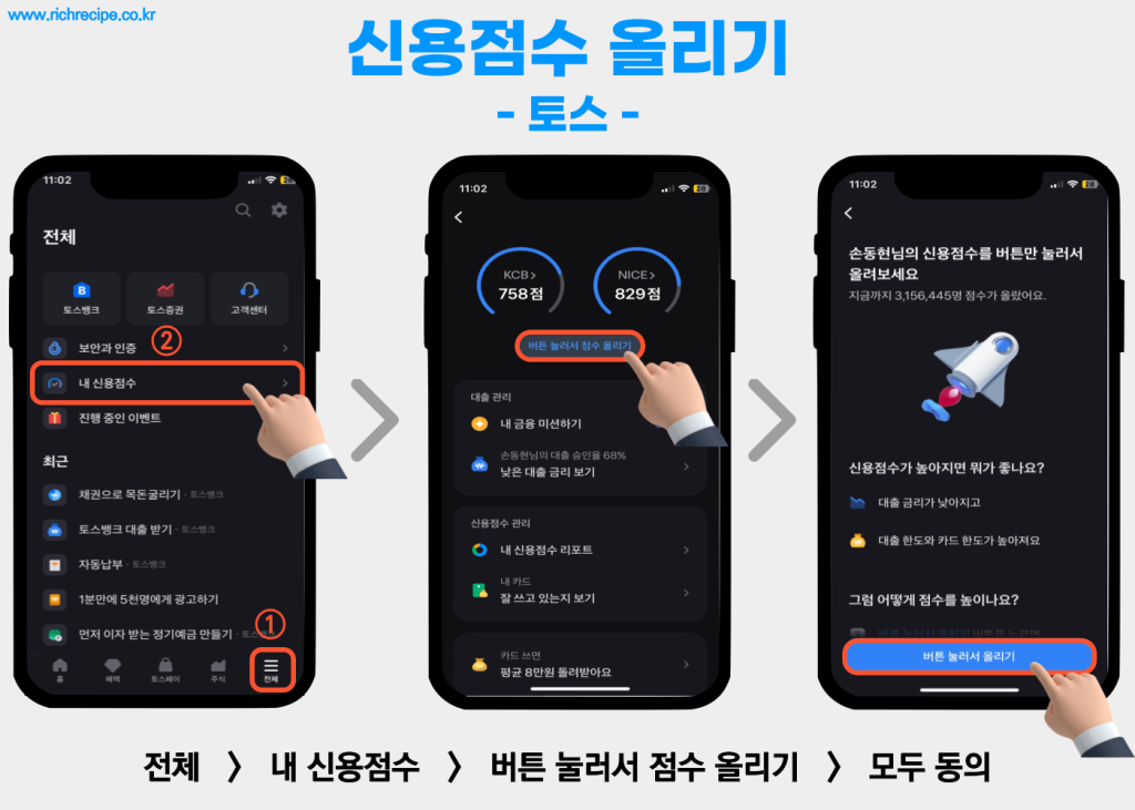 토스로 신용점수 올리기