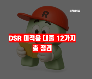 DSR 미적용 대출 정리